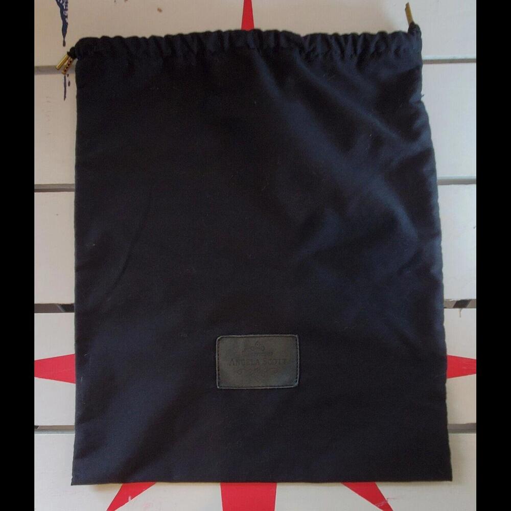 The Office Of Angela Scott Black 14" x 12" Black Purse Shoe Dust Bag